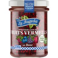 Mermelada de frutos rojos LA FAGEDA, frasco 230 g