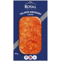 Cintes de salmòn fumat ROYAL, safata 60 g