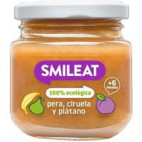 Potito de 3 frutas ecológico SMILEAT, tarro 130 g