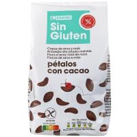 Pétalos de chocolate sin gluten EROSKI, bolsa 400 g