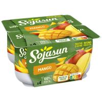 Postres de soia de mango SOJASUN, pack 4x100 g