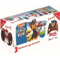 Huevos de chocolate licencia con sorpresa MAP, pack 3x20 g