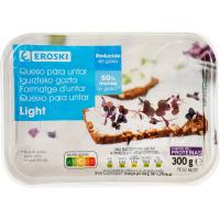 Formatge d`untar light EROSKI, terrina 300 g