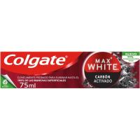 Dentífrico carbón COLGATE Max White, tubo 75 ml