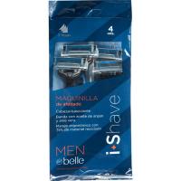 Maquinilla desechable 3 H MEN BY BELLE, paquete 4 uds