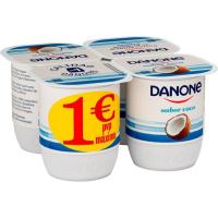 Iogurt sabor coco DANONE, pack 4x120 g