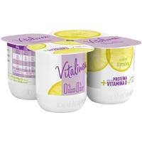 Yogur desnatado de limón DANONE Vitalínea, pack 4x120 g