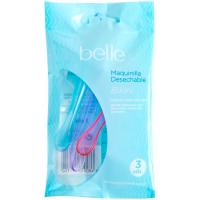 Maquinilla desechable depilación bikini belle, pack 3 uds