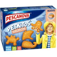 Peskitos de salmón empanados PESCANOVA, caja 300 g
