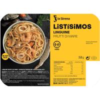 Linguine fruti di mare-salmón LA SIRENA, bandeja 350 g