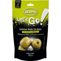Aceitunas manzanilla-limón-albahaca Let`s Go SERPIS, bolsa 70 g