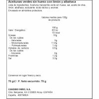 Aceitunas manzanilla-limón-albahaca Let`s Go SERPIS, bolsa 70 g