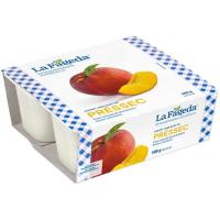 Yogurt sabor melocotón LA FAGEDA, pack 4x125 g