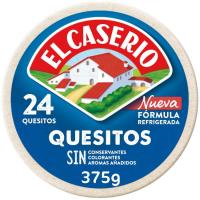 Queso fundido EL CASERÍO, 24 porciones, caja 375 g