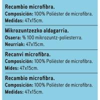 Tiràs microfibra EROSKI, recanvi 1 u