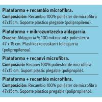 Set de tiràs microfibra EROSKI, recanvi 1 un.