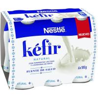 Kefir natural NESTLÉ, pack 6x100 g