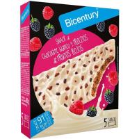 Barreta de xocolate blanc- fruits vermells BICENTURY, caixa 90 g