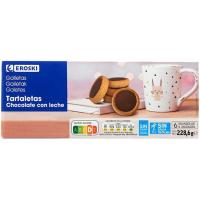 Cassoleta de xocolata sense palma EROSKI, caixa 228,6 g