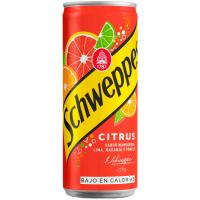 Refresco cítrico con gas SCHWEPPES, lata 33 cl