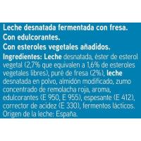 Reductor colesterol per a beure sabor fresa EROSKI, pack 6x100 ml