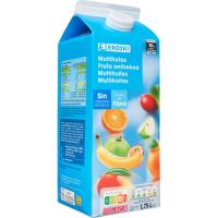 Beguda multifruites sense sucre EROSKI, brik 1,75 litres