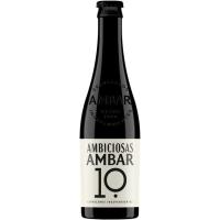 Cerveza Ambiciosas AMBAR 10, botellín 33 cl
