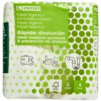 Paper higiènic ràpida dissolució EROSKI, paquet 4 rotllos