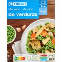 Menestra de verdures EROSKI, safata 300 g