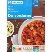 Pisto de verduras EROSKI, bandeja 240 g