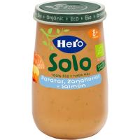 Potito ecológico de verduras con salmón HERO, tarro 190 g