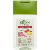 Champú citrus-granada ecológicos BIOSEI, bote 400 ml