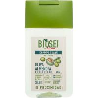 Champú de oliva-almendra ecológicos BIOSEI, bote 400 ml