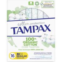 Tampón regular TAMPAX NATURALS, caja 16 uds