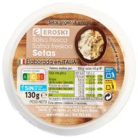 Salsa de bolet EROSKI, terrina 130 g
