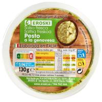 Salsa Pesto Genovés EROSKI, terrina 130 g
