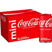 Refresco de cola COCA COLA, pack 6x20 cl