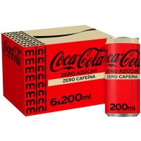 Refresc de cola COCA COLA Zero Zero, pack 6x20 cl