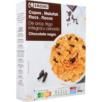 Flocs integrals de xocolata EROSKI, caixa 300 g