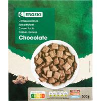 Cereals farcits de xocolata EROSKI, caixa 500 g