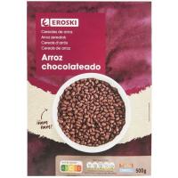 Cereals d`arròs inflat xocolata EROSKI, caixa 500 g