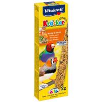 Barrita pajaros exóticos miel-sésamo VITAKRAFT, 2 uds, caja 60 g