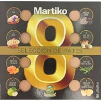 Tabla selección de patés MARTIKO, pack 8x20 g