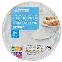 Formatge batut 0% EROSKI, terrina 500 g