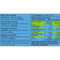 Queso batido 0% EROSKI, tarrina 500 g