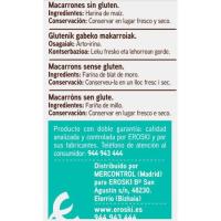 Macarrons sense gluten EROSKI, paquet 500 g