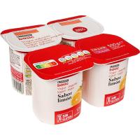 Iogurt sabor llimona EROSKI BASIC, pack 4x125 g