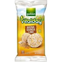 Tortitas de avena-quinoa-lino VITALDAY, paquete 115,2 g