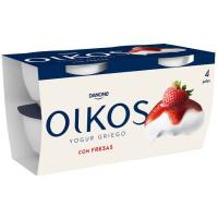 Iogurt grec amb maduixa OIKOS, pack 4x110 g