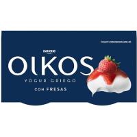 Yogur griego con fresa OIKOS, pack 4x110 g